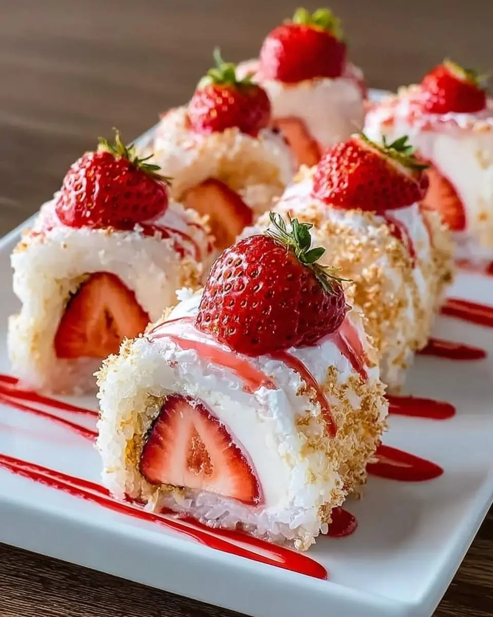 strawberry shortcake sushi recipe 1