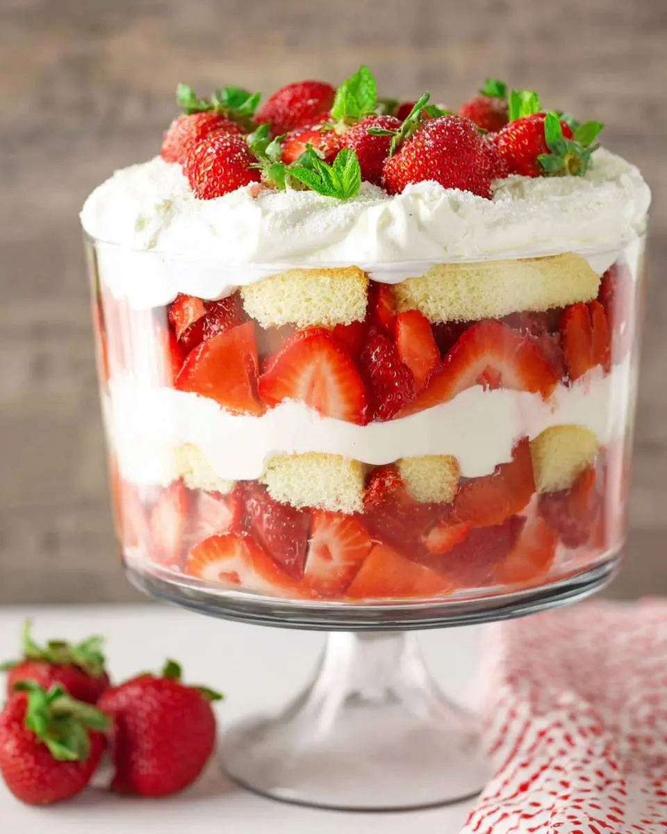 strawberry shortcake trifle recipe