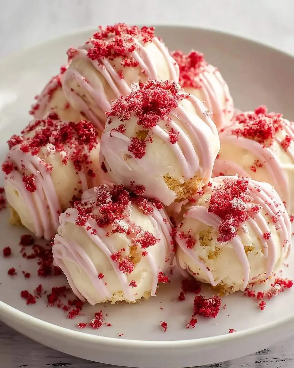 strawberry shortcake truffles recipe 1