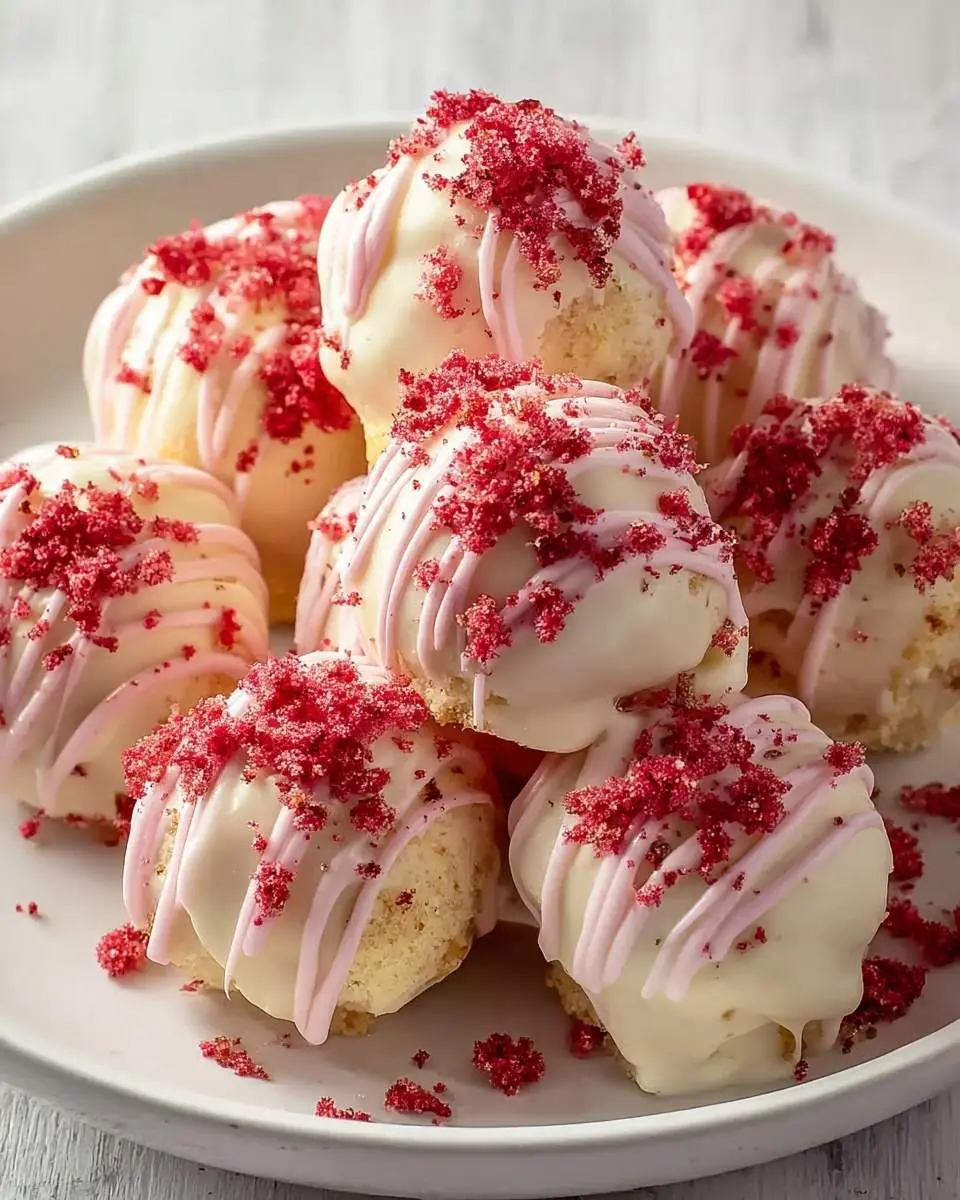strawberry shortcake truffles recipe