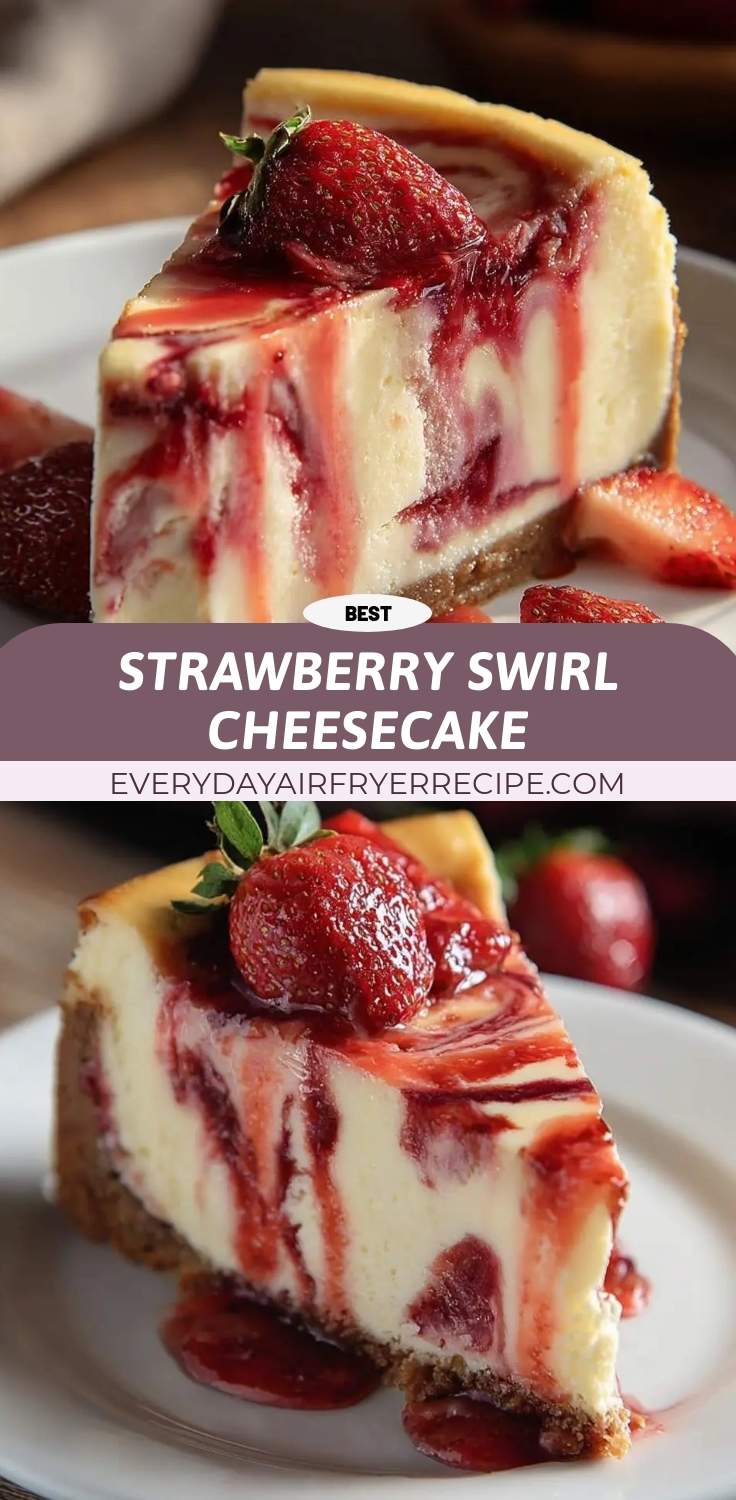 strawberry swirl cheesecake pinterest