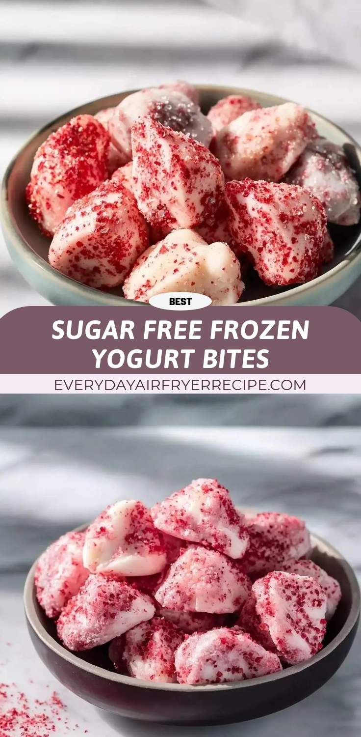 sugar free frozen yogurt bites pinterest