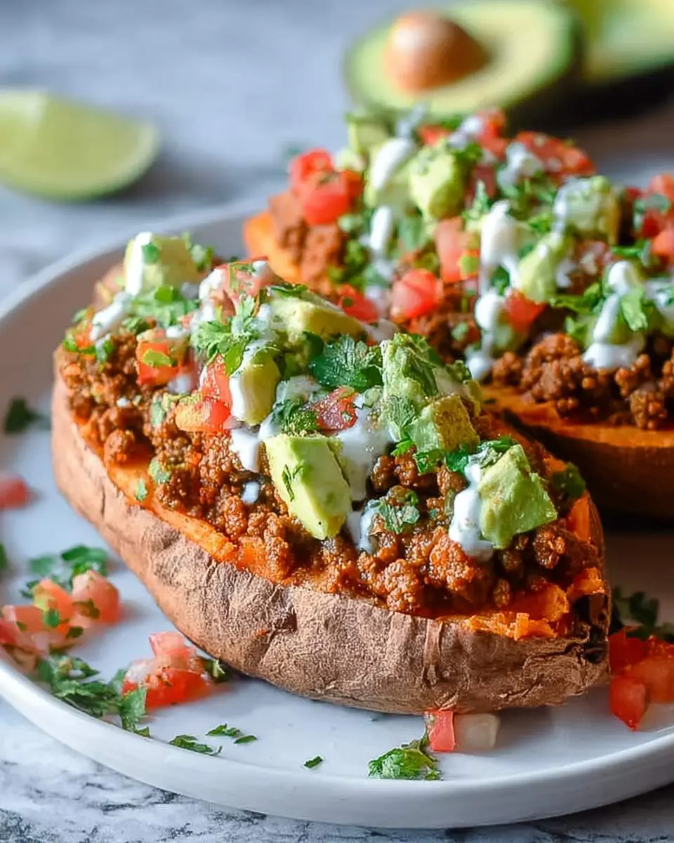 taco stuffed sweet potatoes recipe 1