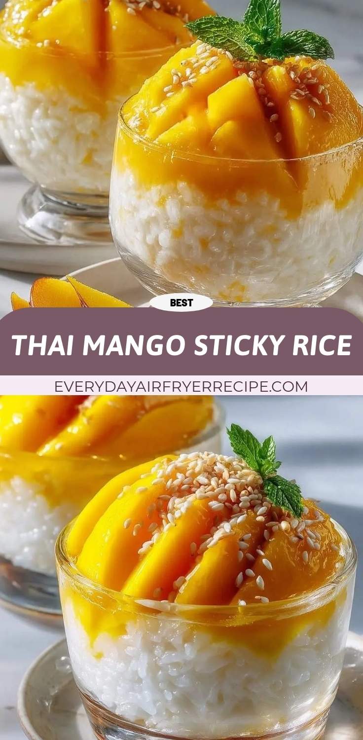 thai mango sticky rice pinterest