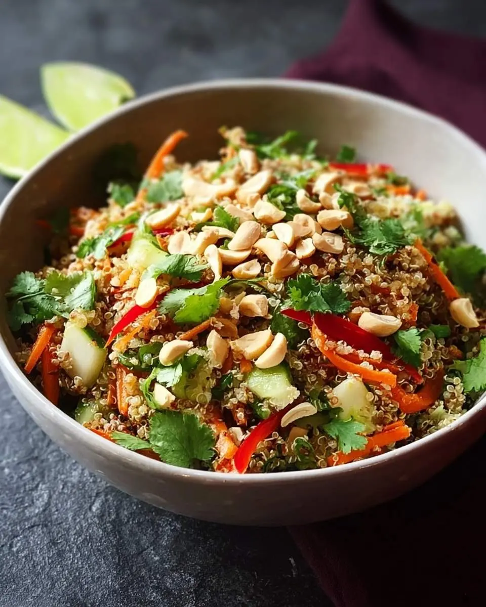 thai quinoa crunch salad recipe