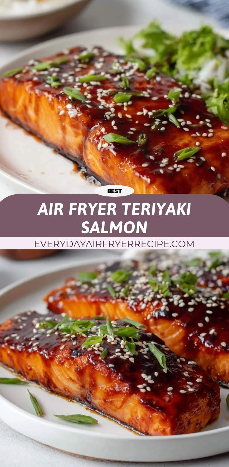 air fryer teriyaki salmon pinterest