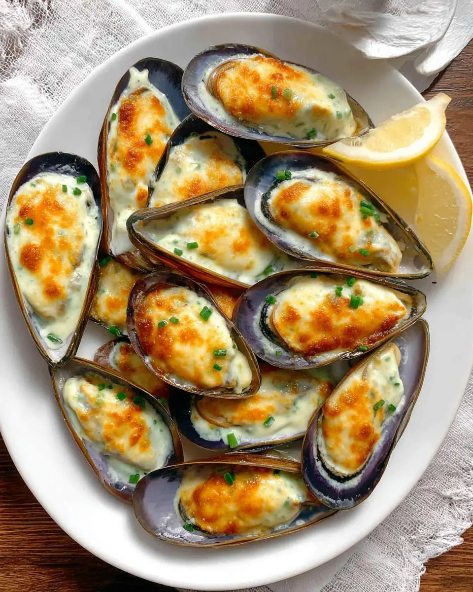 baked mussels with mayonnaise recipe recipe 1