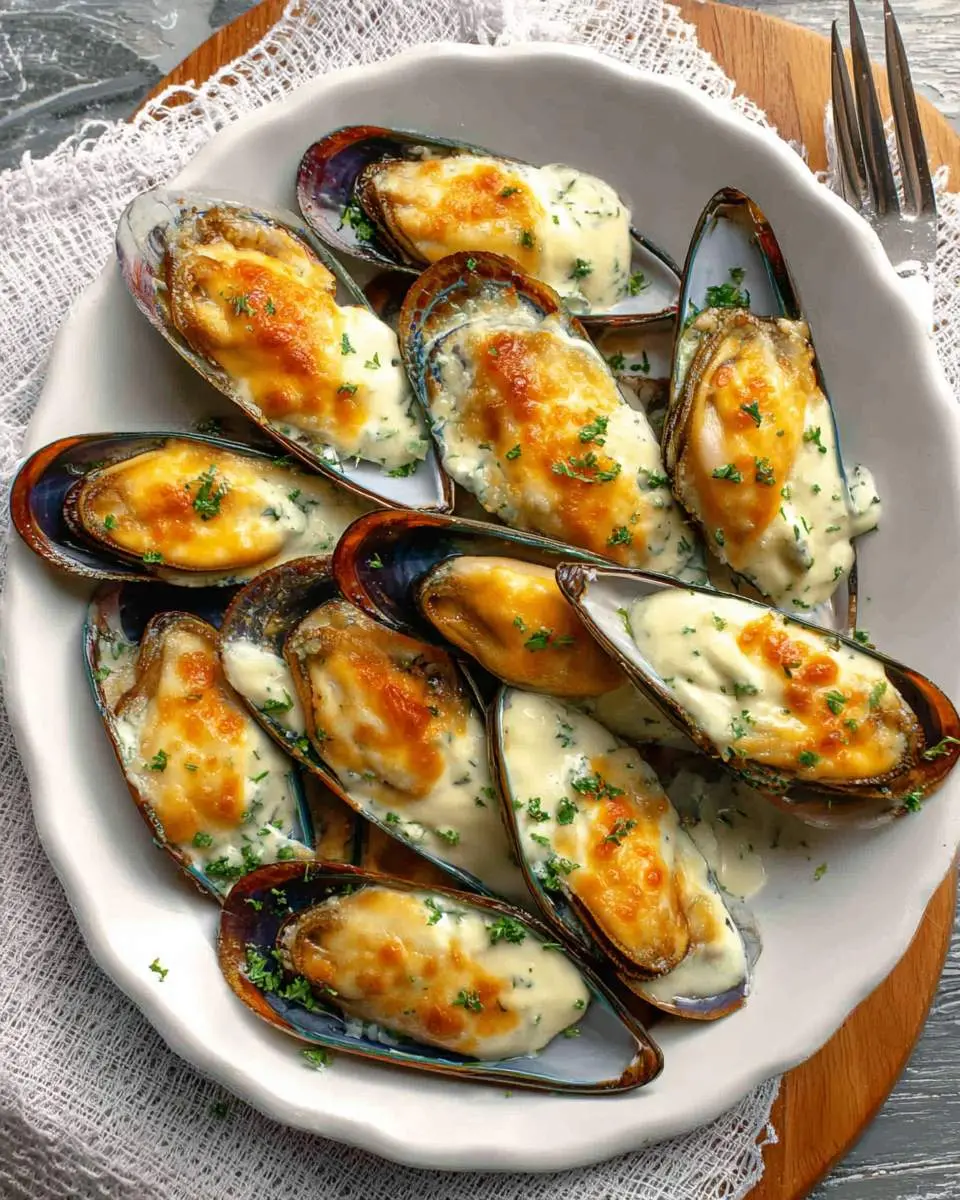 baked mussels with mayonnaise recipe recipe