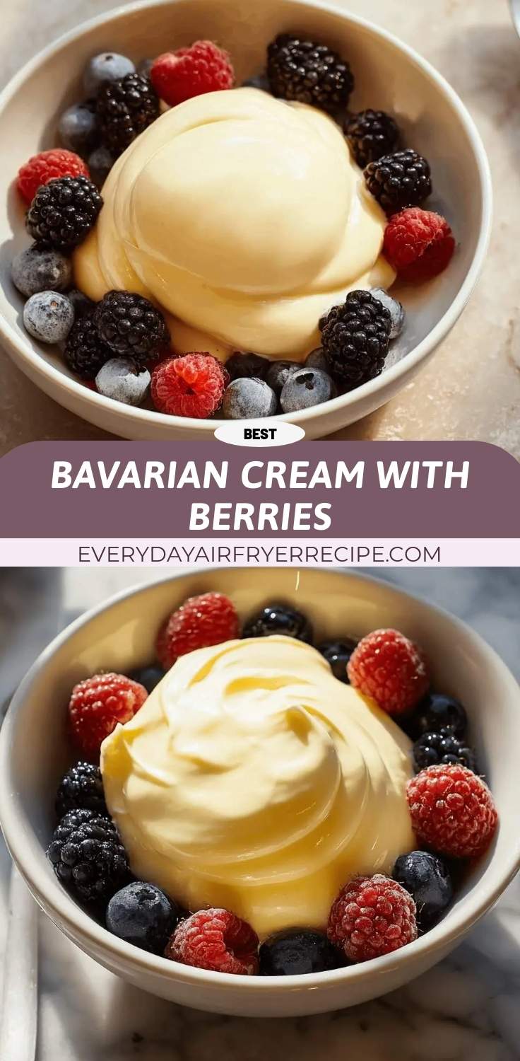 bavarian cream with berries pinterest