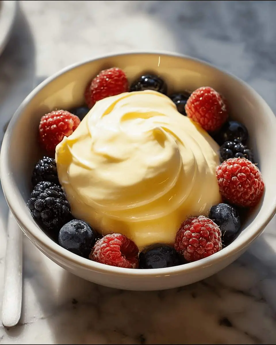 bavarian cream with berries