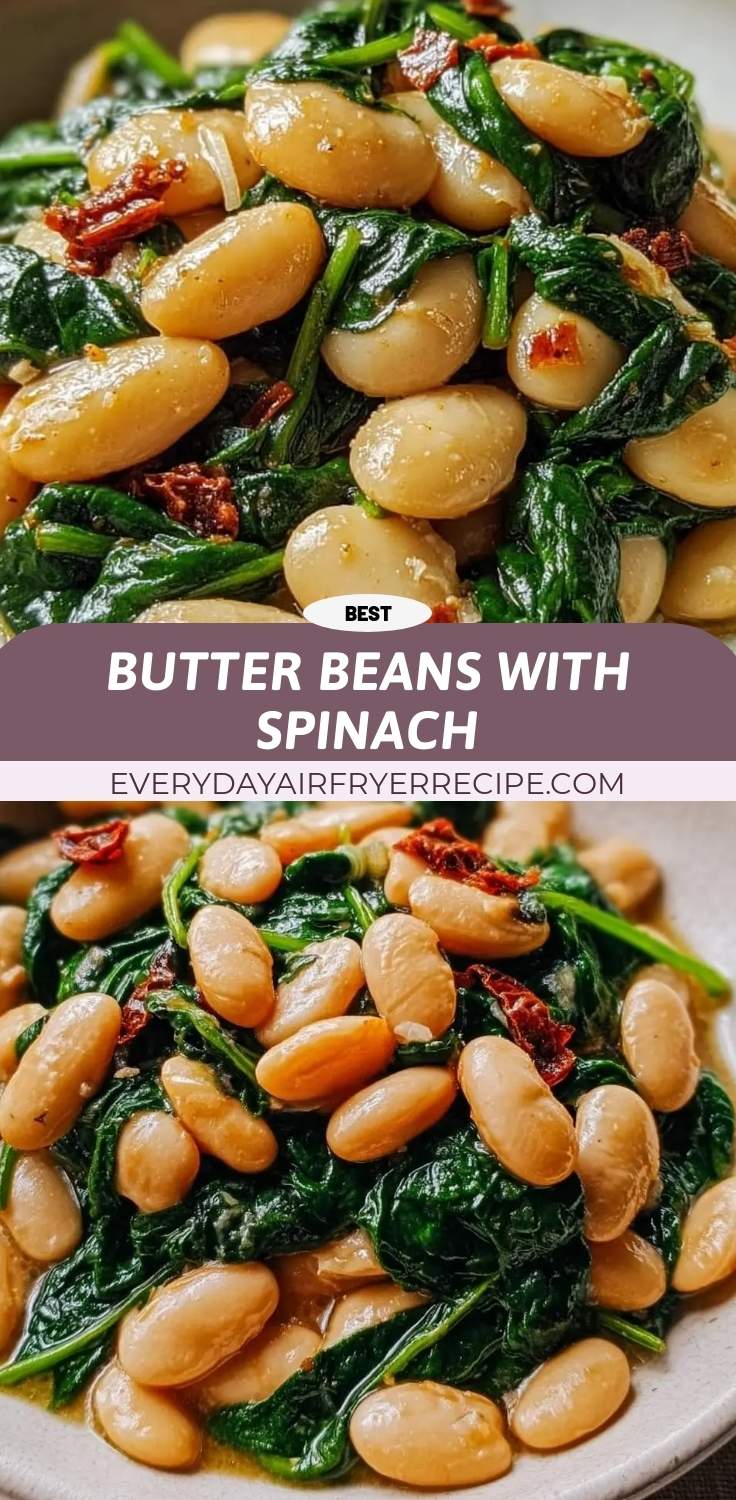 butter beans with spinach pinterest