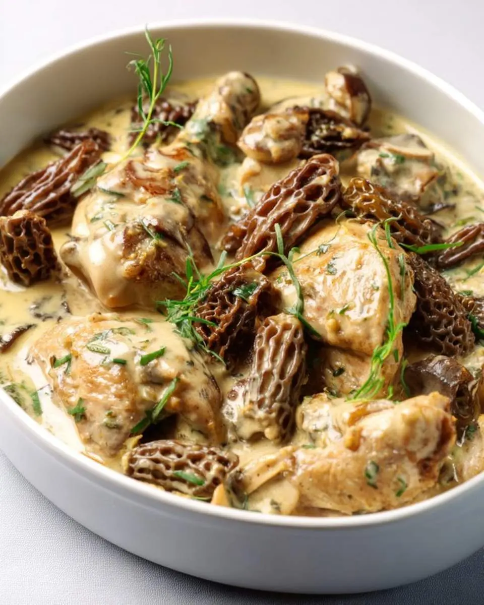 chicken and tarragon with morel mushrooms recipe 1
