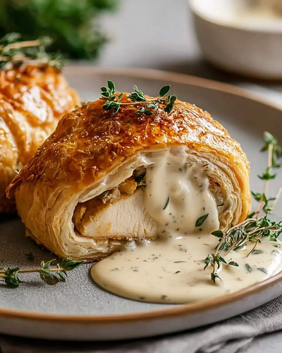 chicken wellington with dijon cream sauce recipe