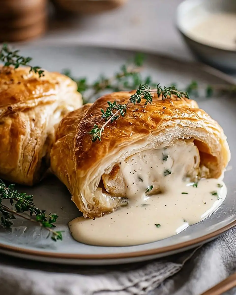 chicken wellington with dijon cream sauce