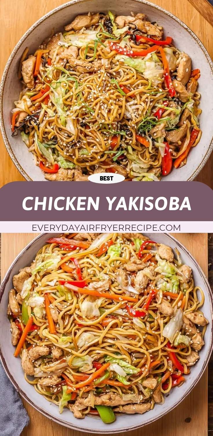 chicken yakisoba pinterest
