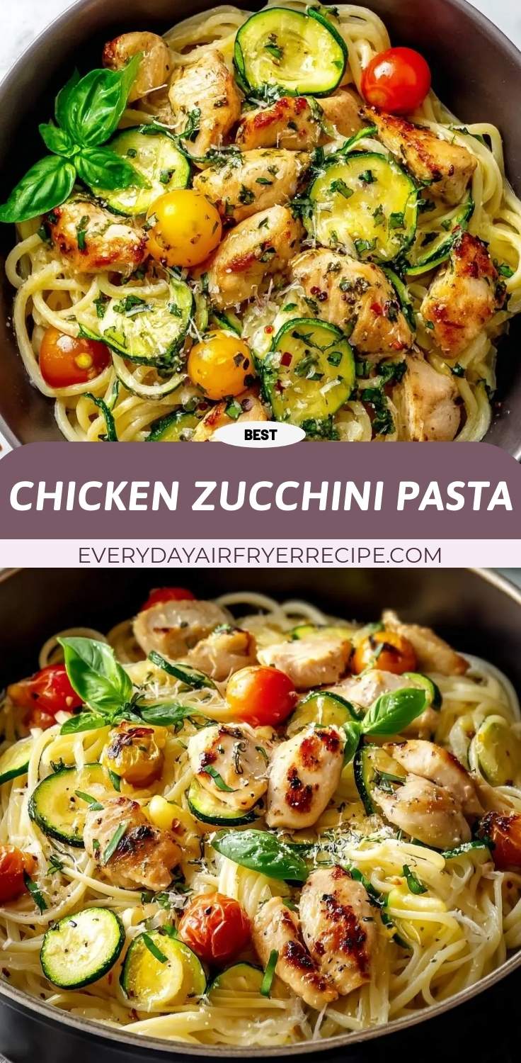 chicken zucchini pasta pinterest