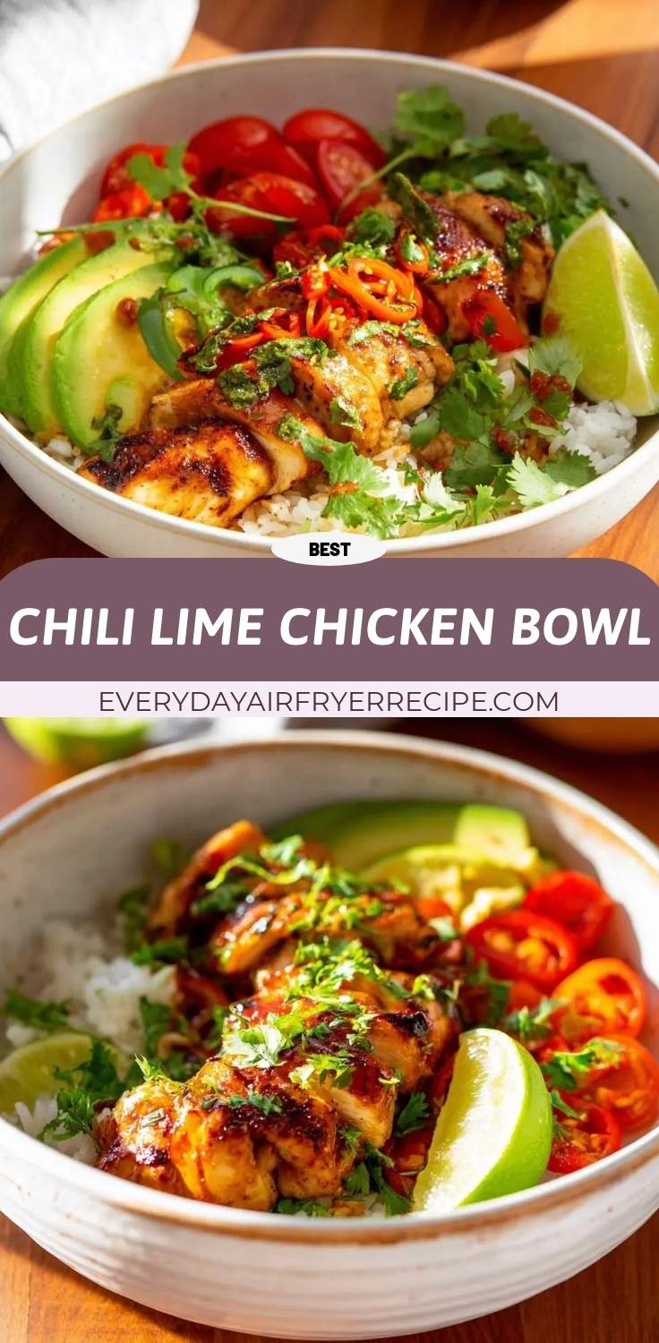 chili lime chicken bowl pinterest
