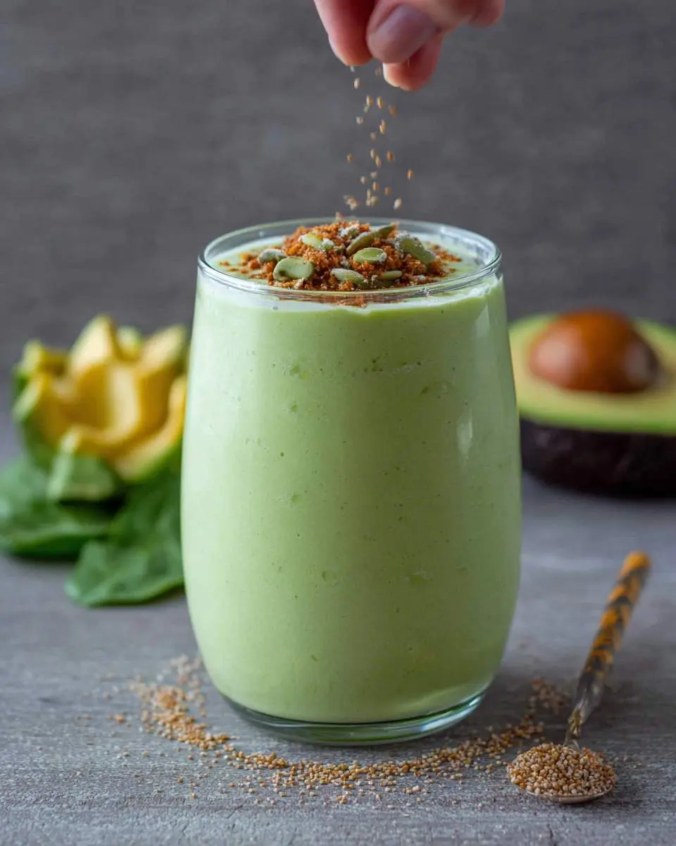 creamy avocado smoothie