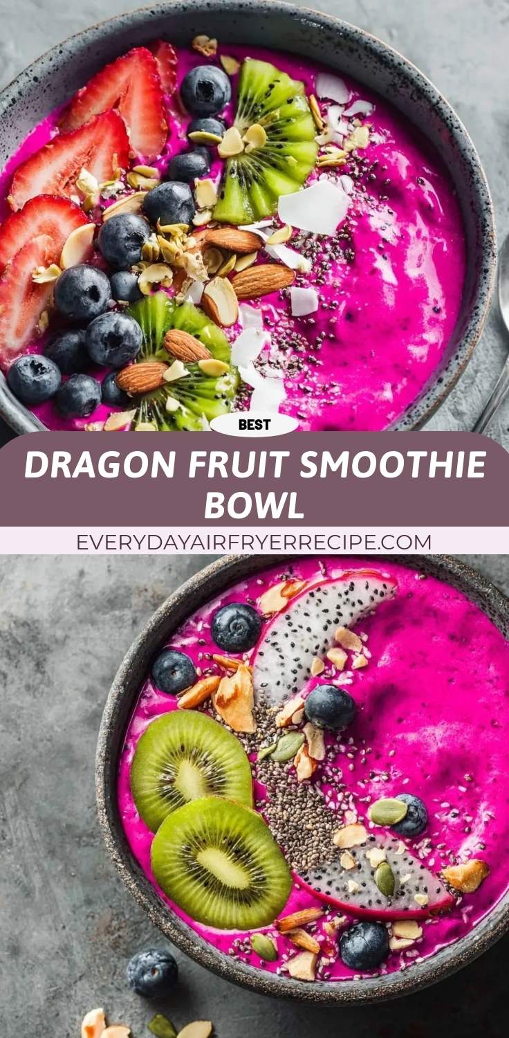 dragon fruit smoothie bowl pinterest