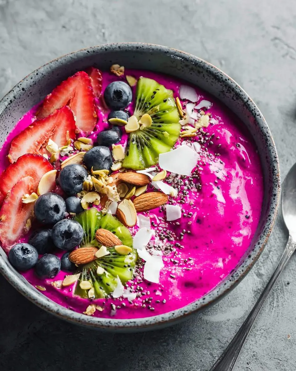 dragon fruit smoothie bowl recipe 1