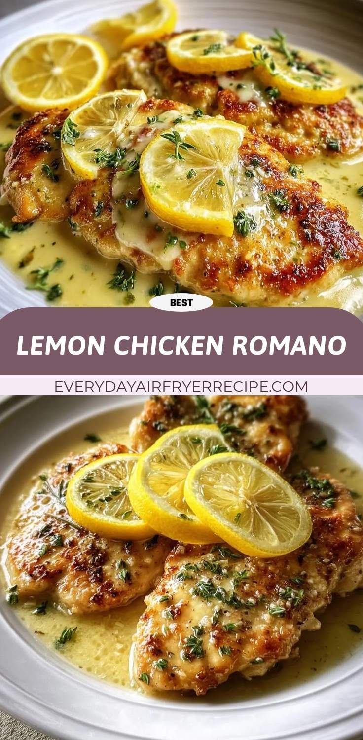 lemon chicken romano pinterest