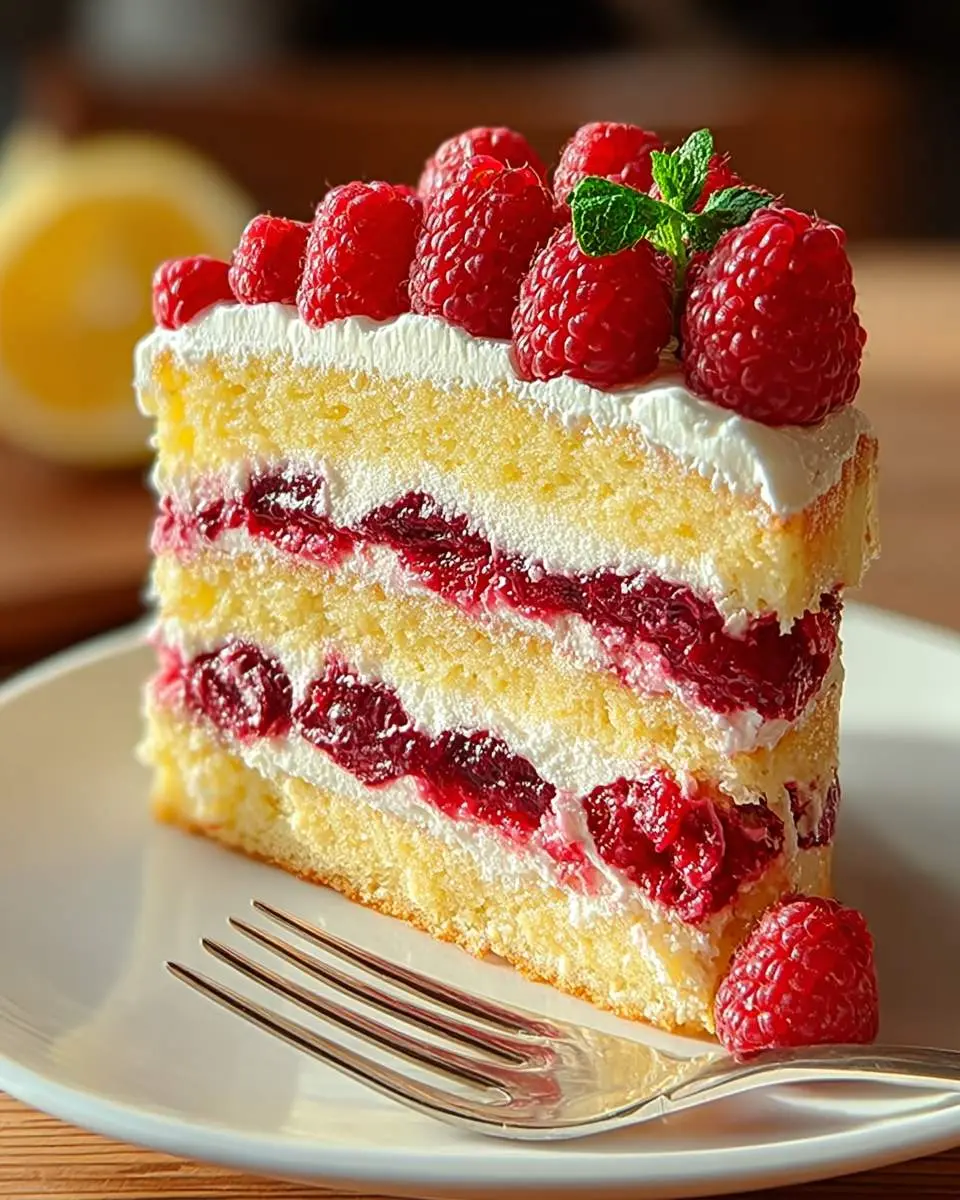 Lemon Raspberry Layer Cake 26 lemon raspberry layer cake recipe 1