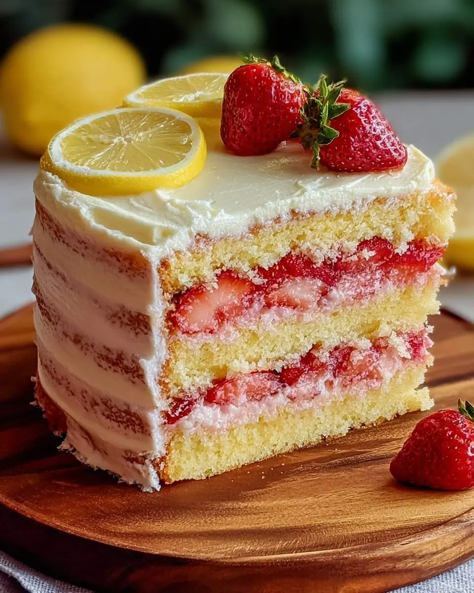 lemon strawberry cake recipe 1