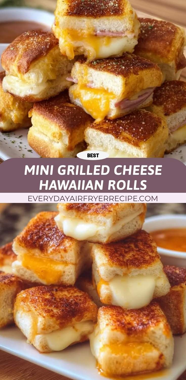 mini grilled cheese hawaiian rolls pinterest