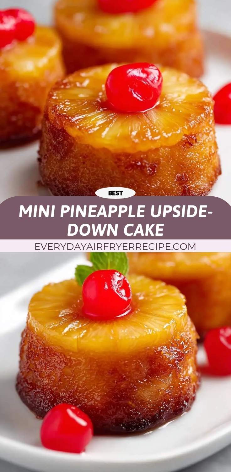 mini pineapple upside down cake pinterest