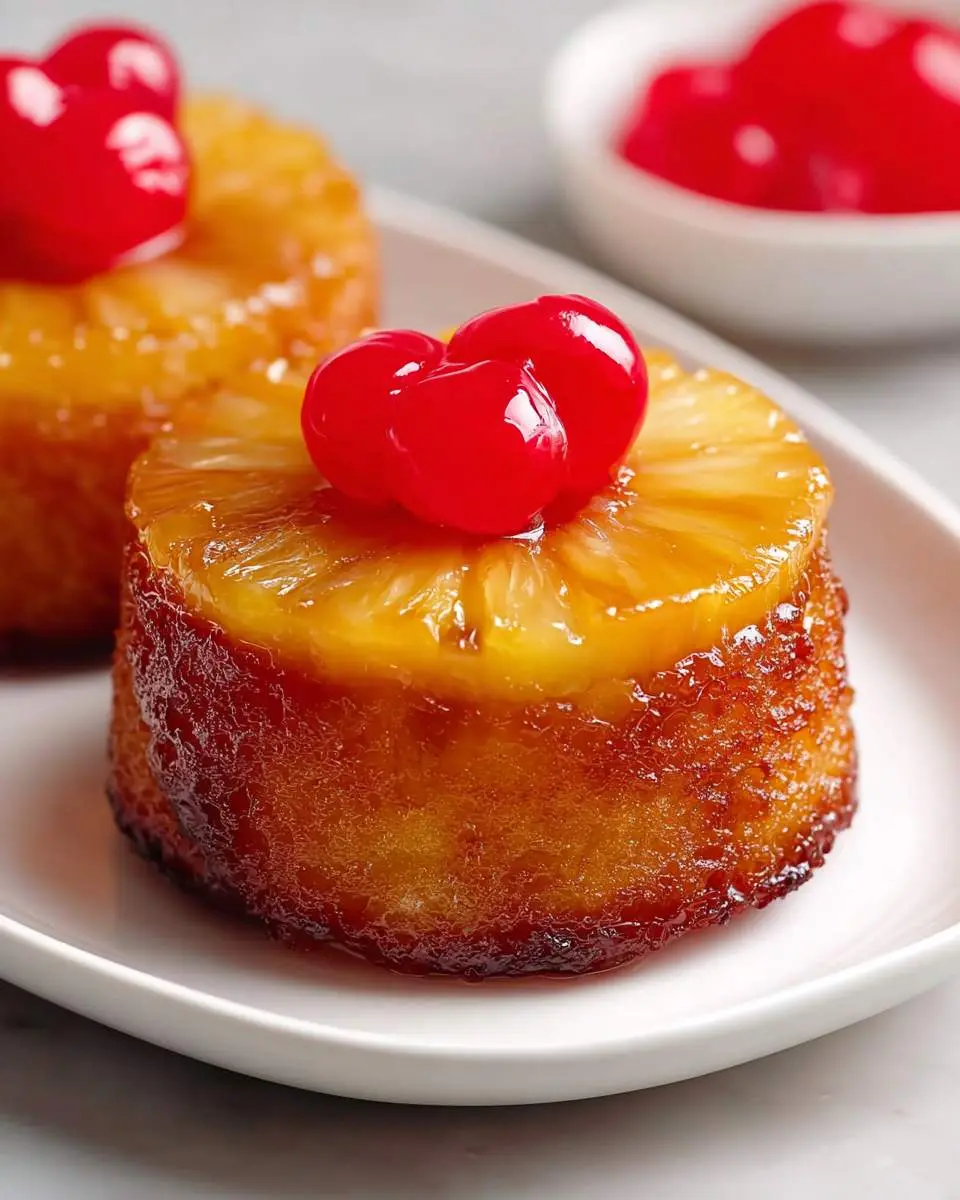 mini pineapple upside down cake recipe