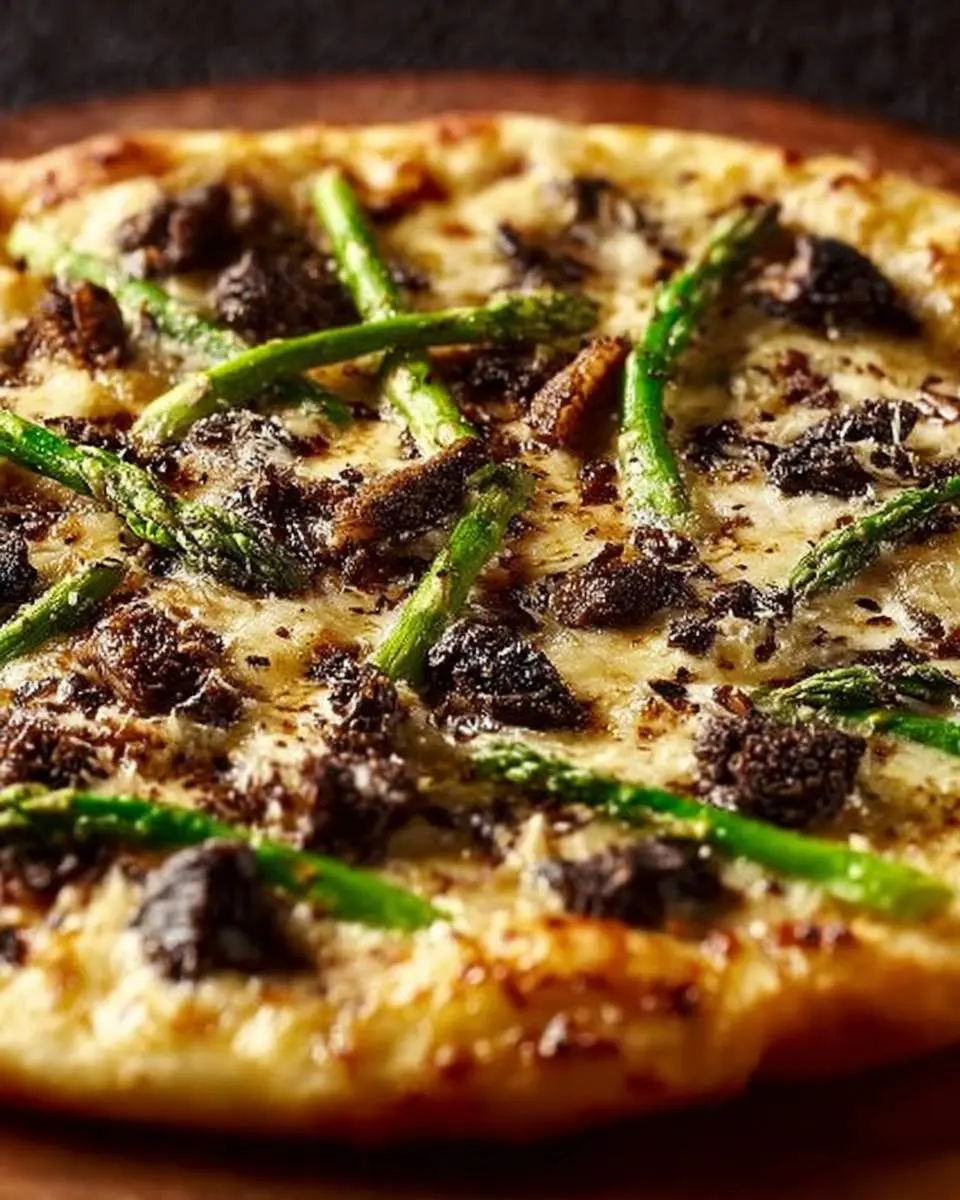 Morel and Asparagus Pizza 26 morel and asparagus pizza recipe 1