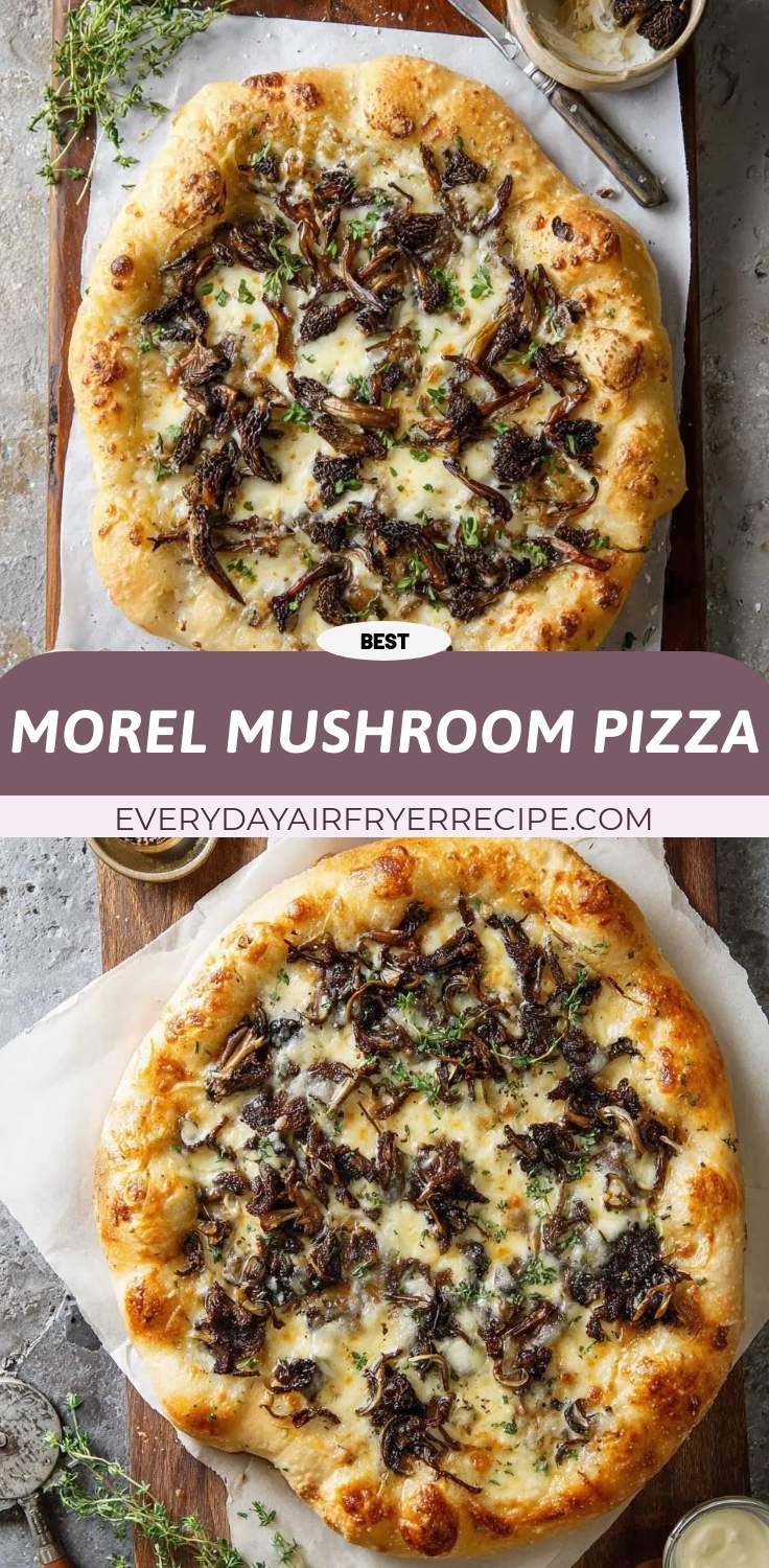 morel mushroom pizza pinterest