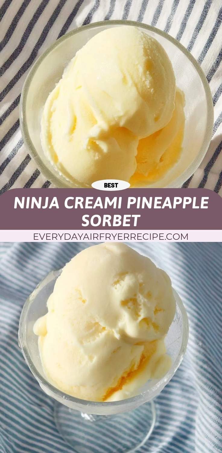 ninja creami pineapple sorbet pinterest