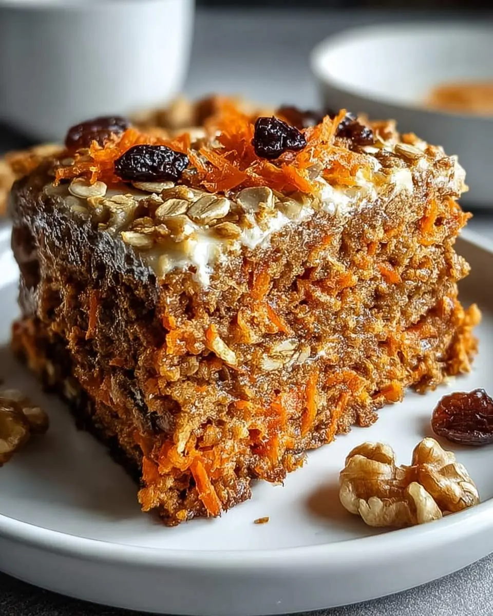 oatmeal carrot cake recipe