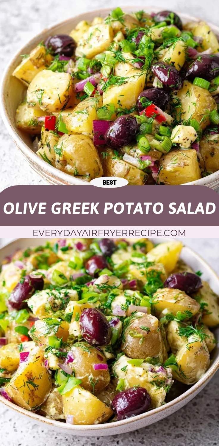 olive greek potato salad pinterest
