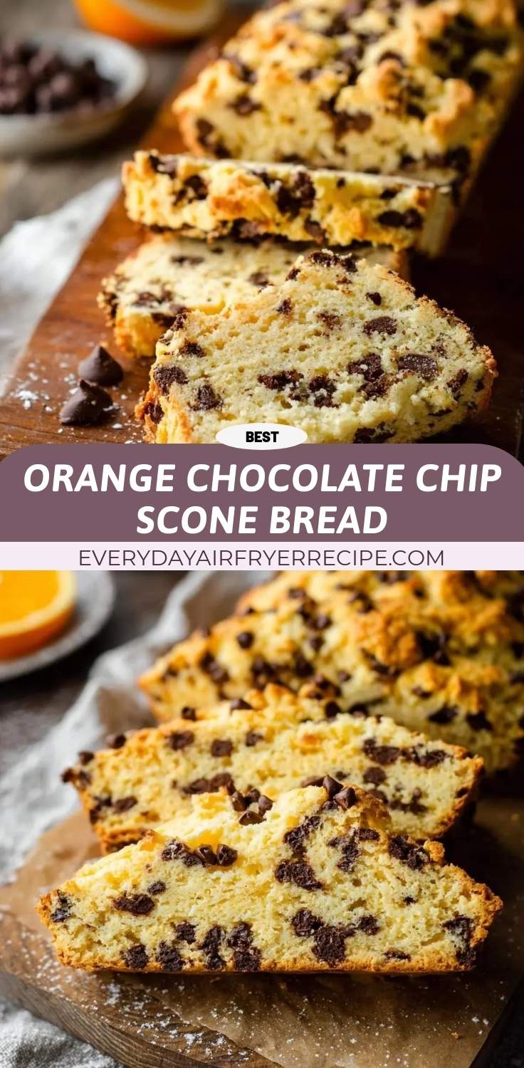 orange chocolate chip scone bread pinterest