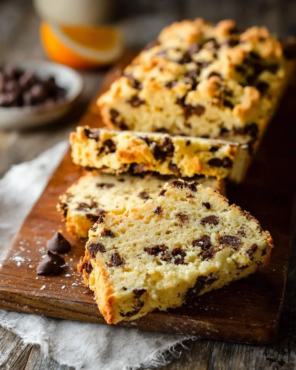 orange chocolate chip scone bread recipe 1