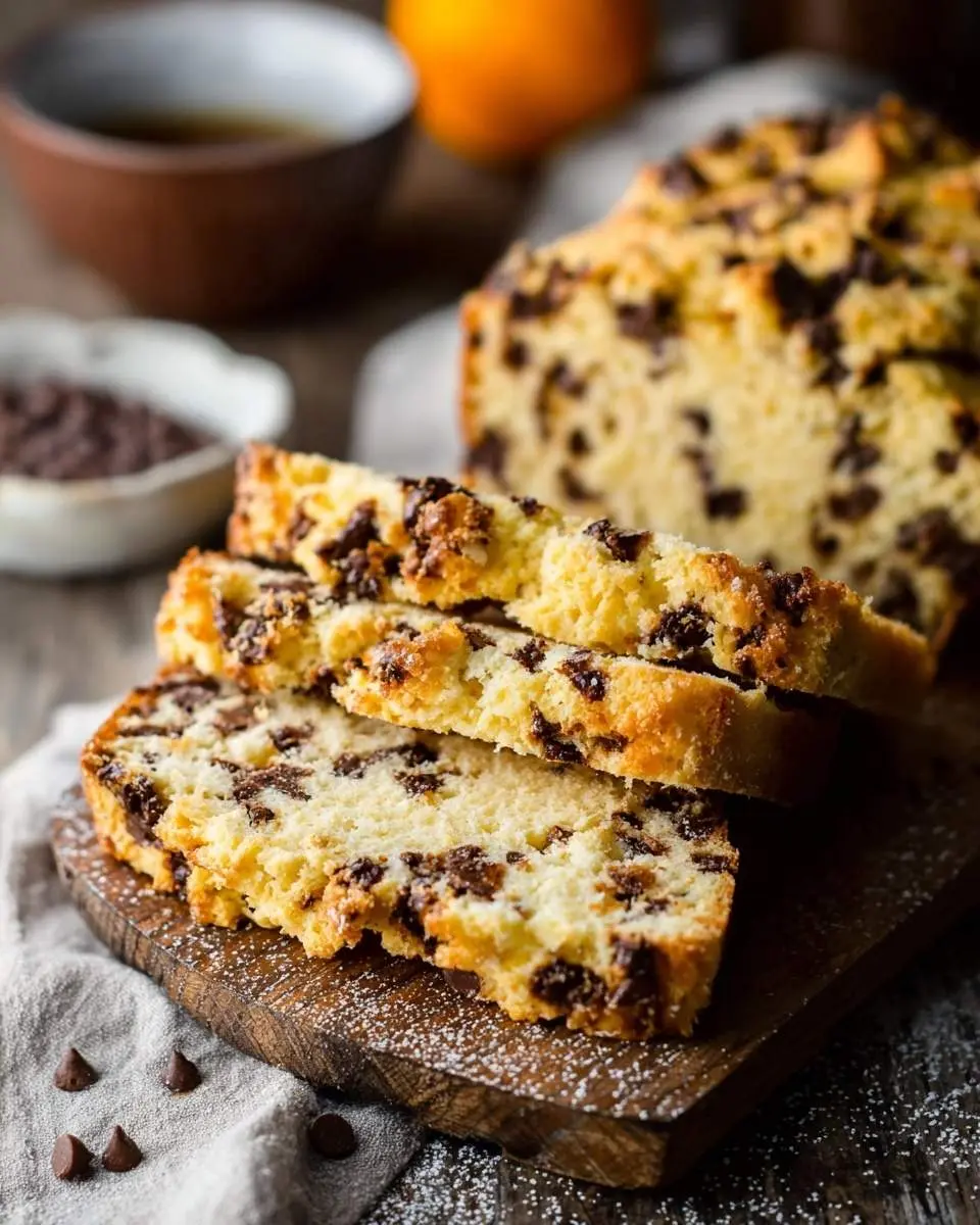 orange chocolate chip scone bread recipe