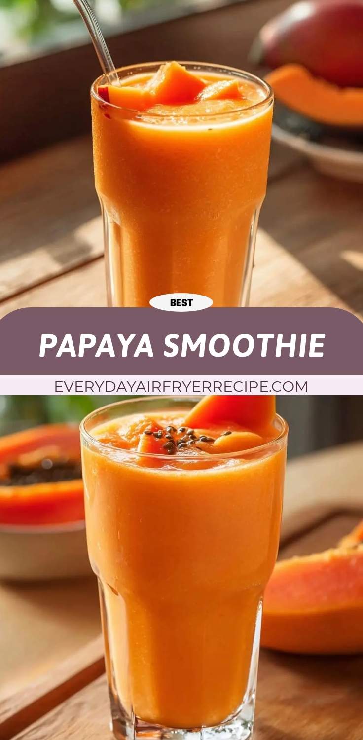 papaya smoothie pinterest