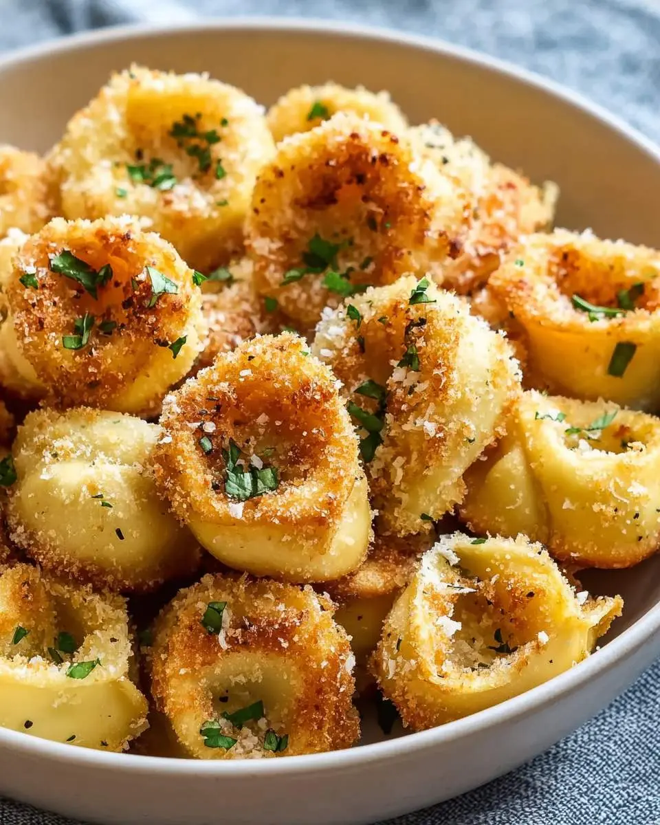 parmesan crusted tortellini bites recipe