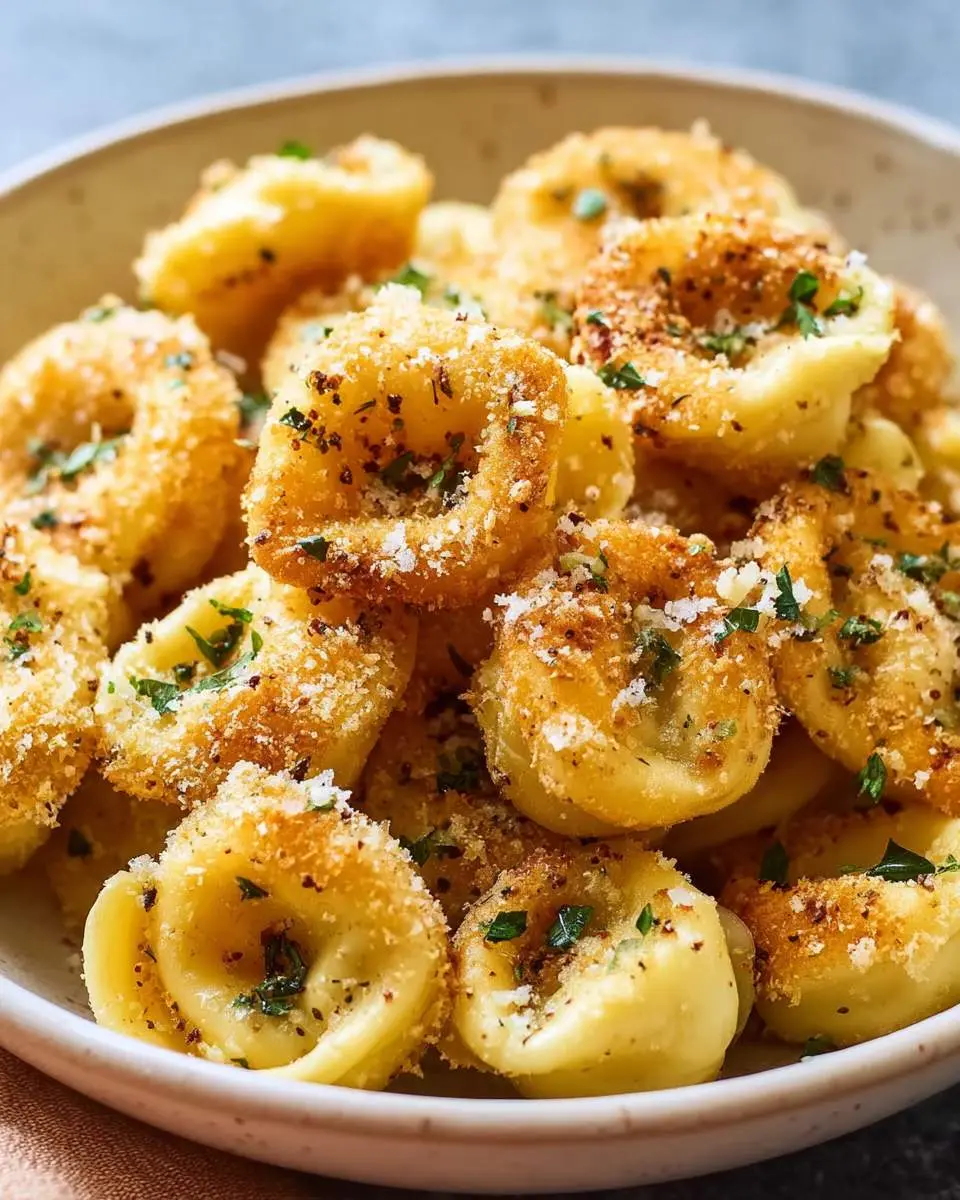 parmesan crusted tortellini bites