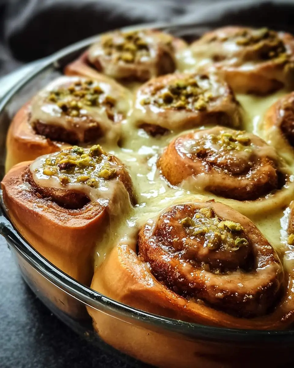 Pistachio Cream Cinnamon Rolls 26 pistachio cream cinnamon rolls recipe