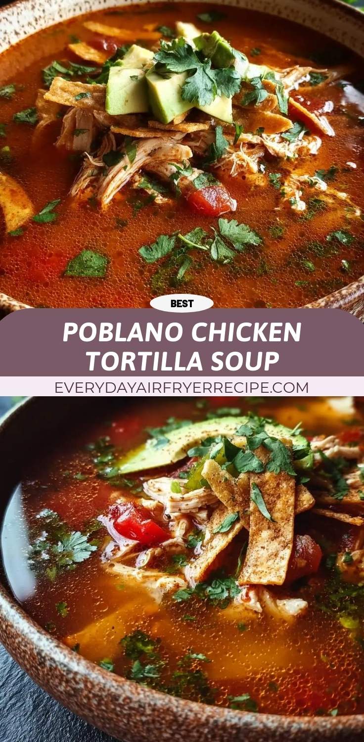 poblano chicken tortilla soup pinterest
