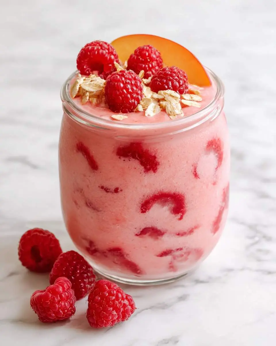 raspberry peach smoothie recipe