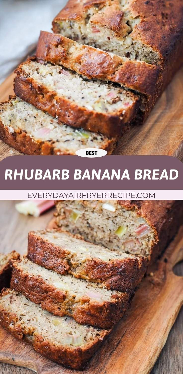 rhubarb banana bread pinterest