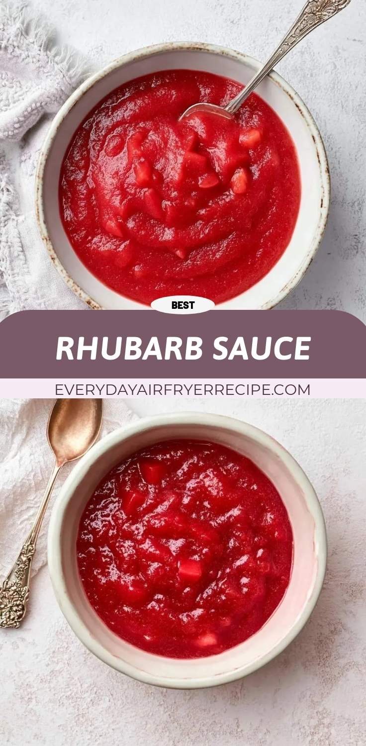 rhubarb sauce pinterest