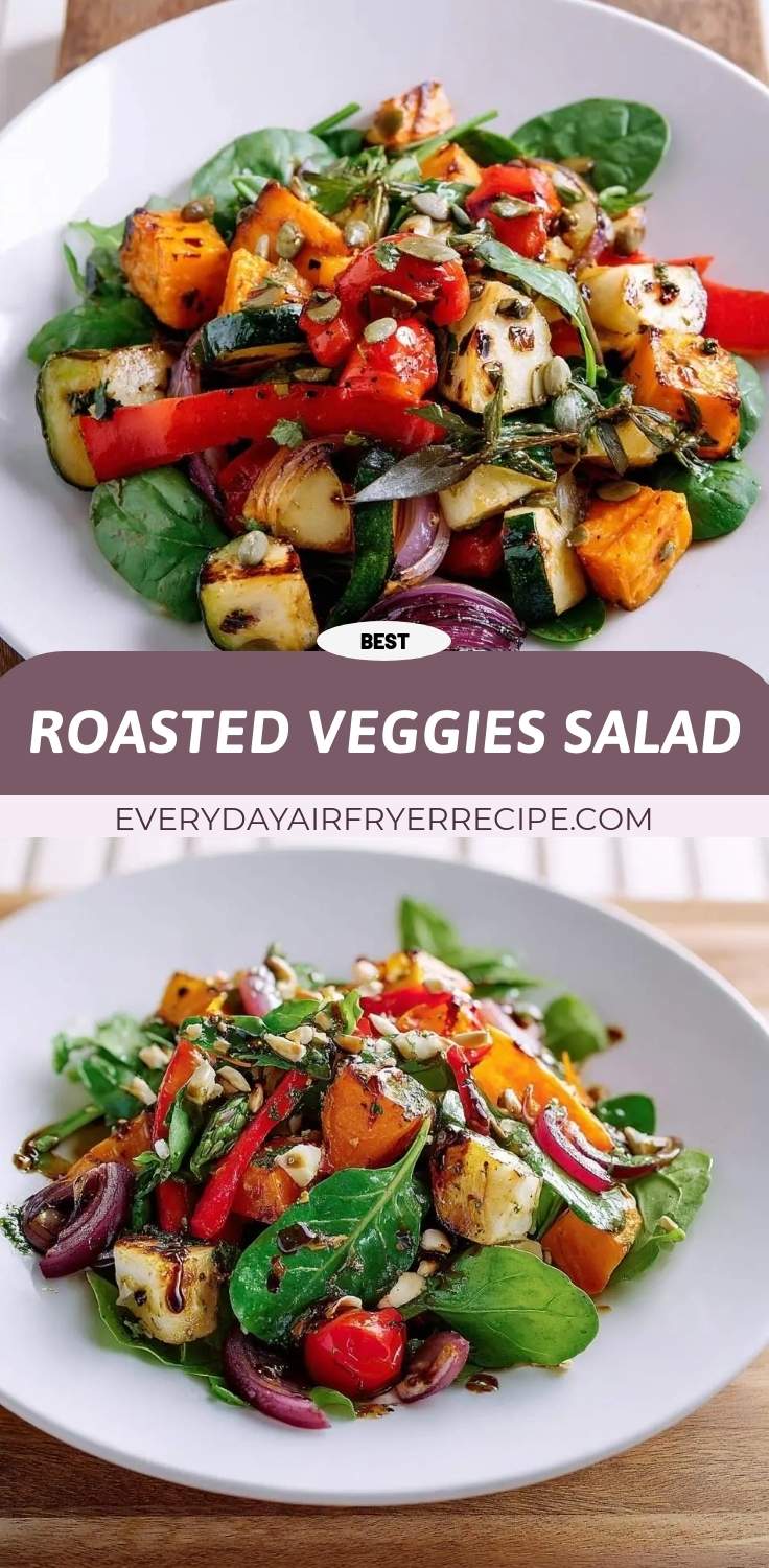 roasted veggies salad pinterest