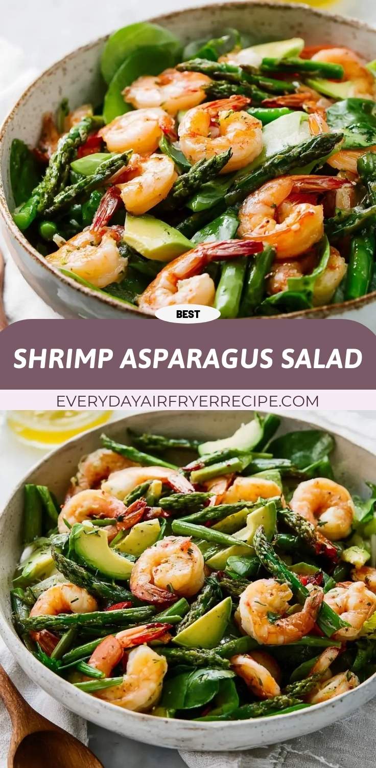 shrimp asparagus salad pinterest