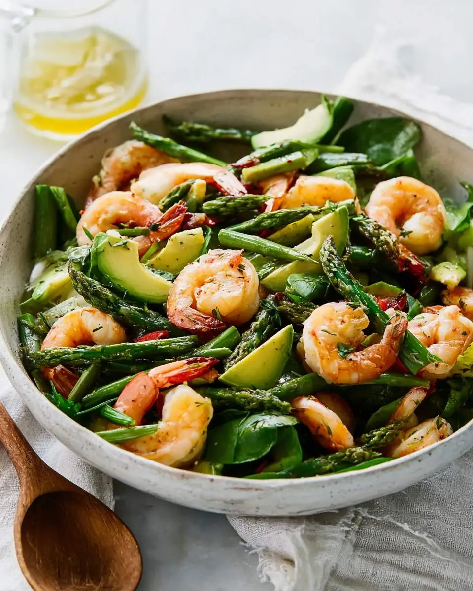 shrimp asparagus salad
