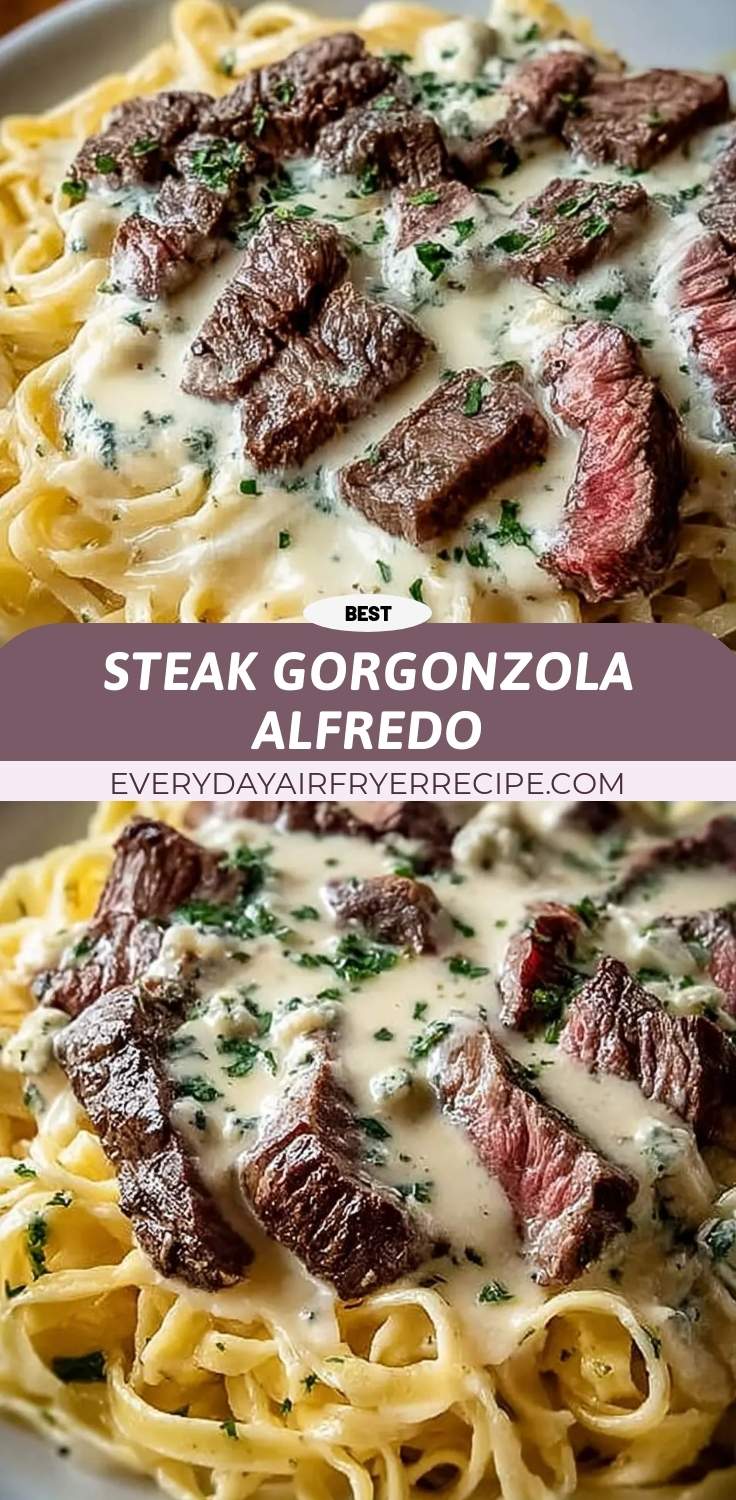 steak gorgonzola alfredo pinterest